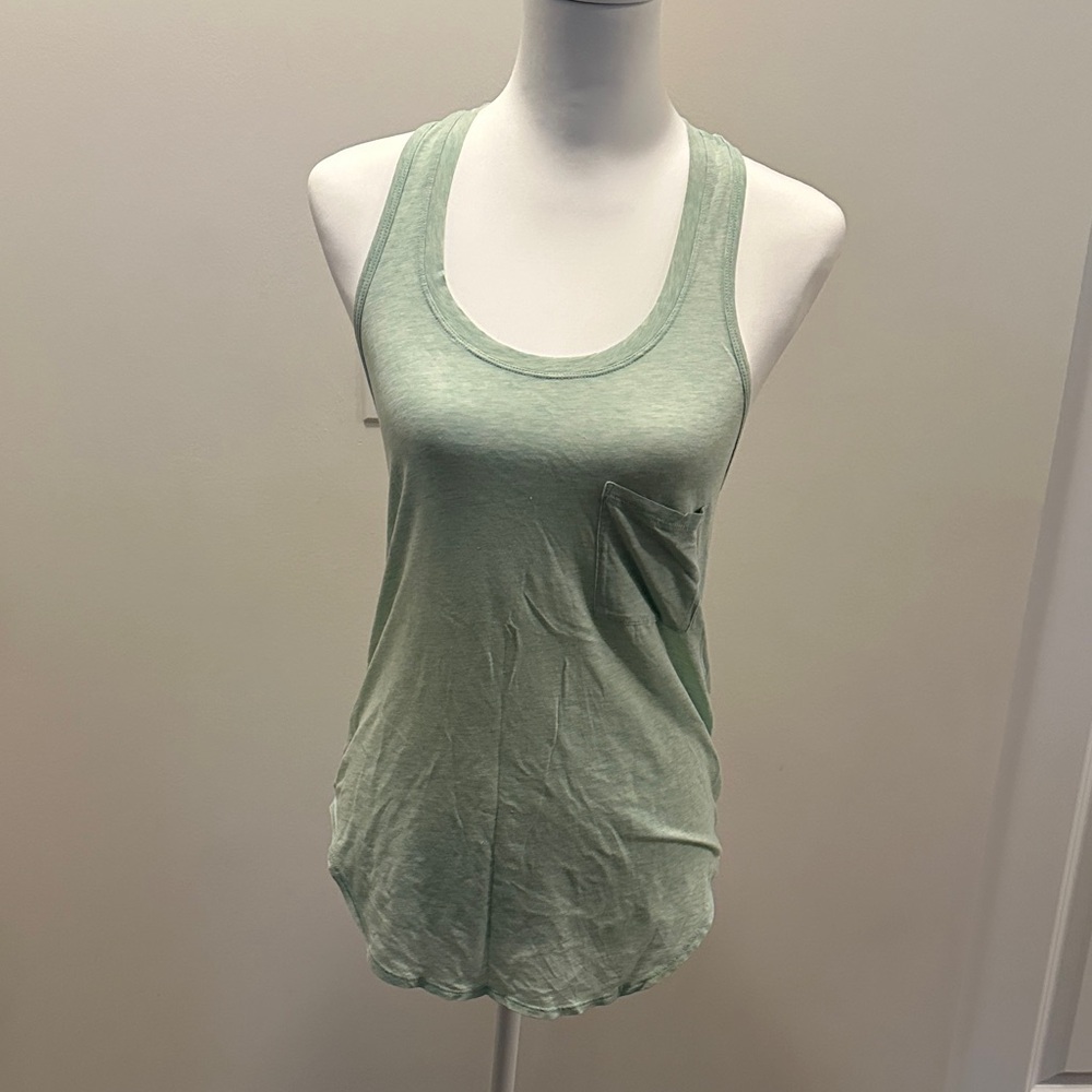 Lululemon Athletica Light Green Tank Top